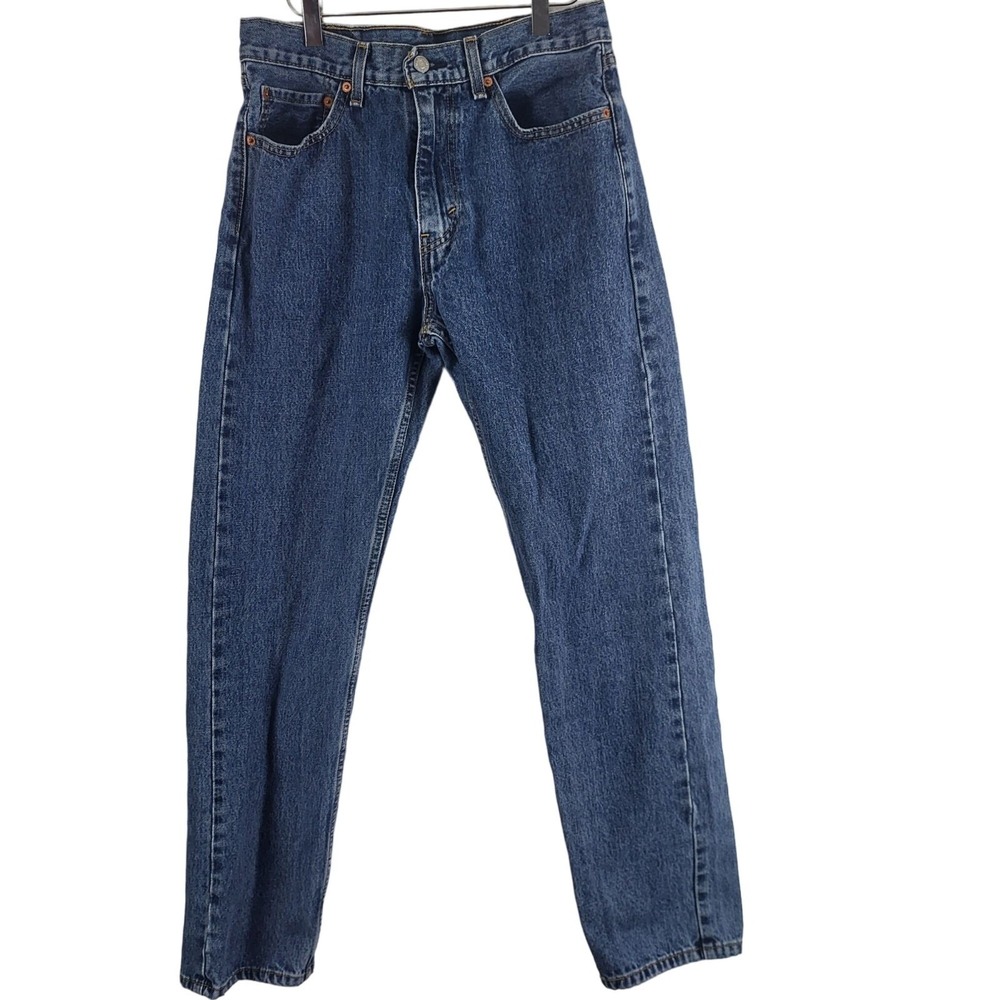 Levi's 505 Jeans 32X34 Mens High Rise Straight Leg Medium Wash‎ Denim Bottoms